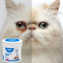 Pet olho lágrima mancha removedor toalhetes, sem irritação, orelha limpeza, grooming suprimentos, 150pcs - Image 3