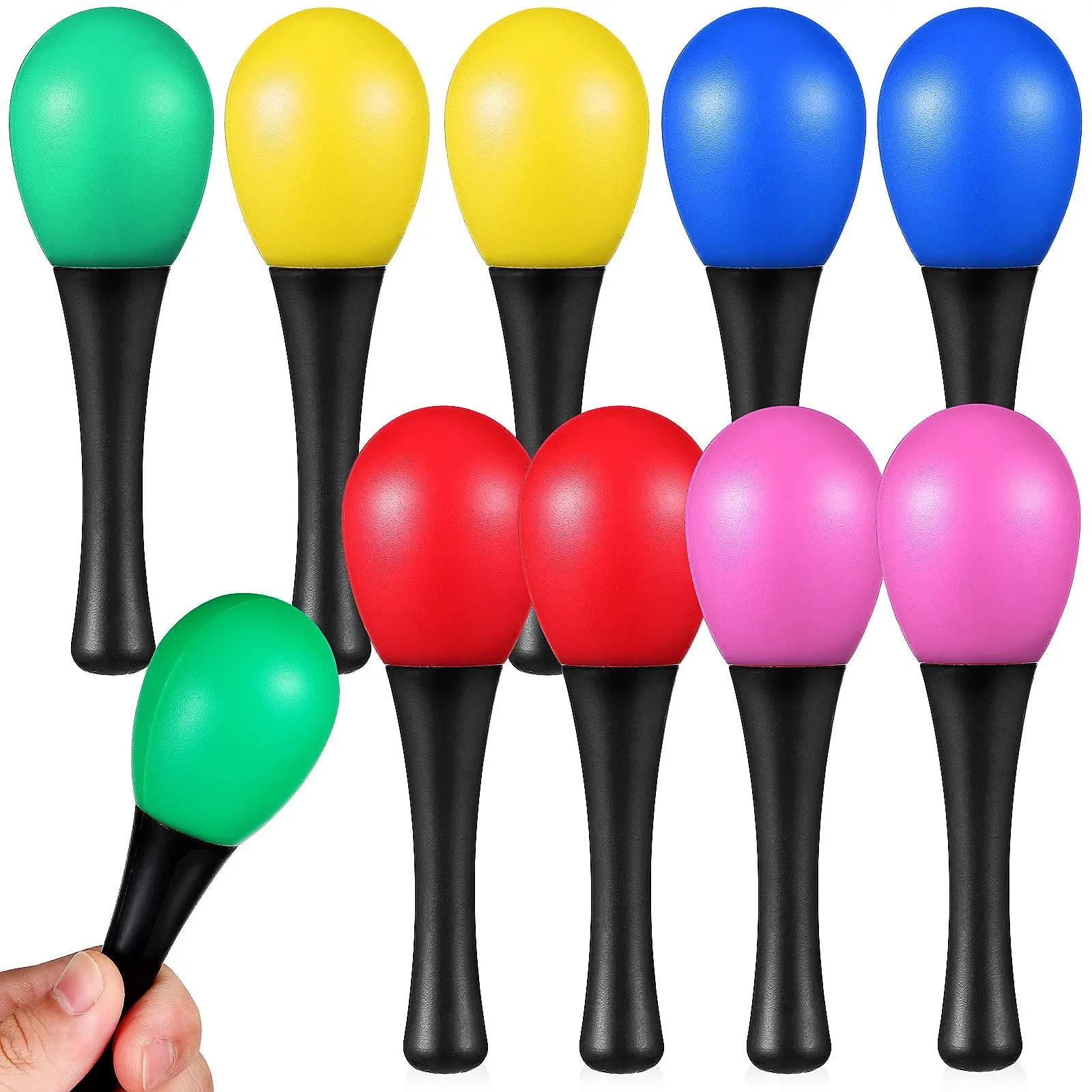 10 pçs maracas martelo de areia brinquedos pequeno martelo de areia brinquedo festival maracas - Image 1