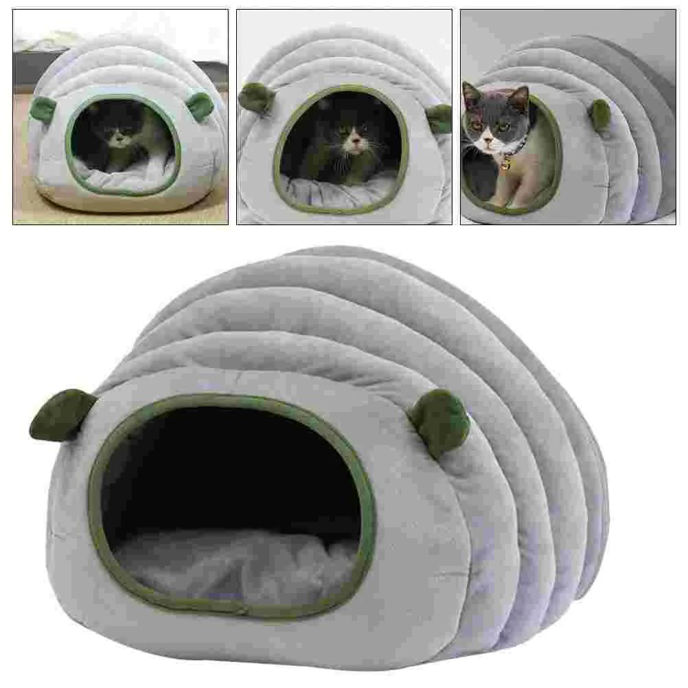 Saco de dormir quente para pet, cama de gato, linda casa de gato, ninho para cachorro pequeno, esteira, cama de gato, 1pc - Image 1