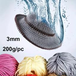 Corda de Nylon Linha Oca Macrame Corda, DIY Mão-Tecido Pulseira, Trançado Artesanato Thread, 3mm, 200m - Image 1