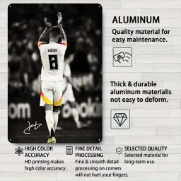 Tin Plate Sign of Sports Poster, Placa De Metal, Wall Art, Homem Decoração Caverna, Wall Art, Murais, Decoração do Quarto, Toni Kroos - Image 4