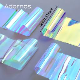 Moldes de resina epóxi de celofane com glitter holográfico, 4 unidades, enchimento espumante sereia gradiente aurora papel diy pingentes artesanato fazendo - Image 2