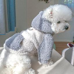 Suéter com capuz berbere com fivela para animais, roupas de cachorro, cães pequenos, pomeranian, yorkie, quente, inverno - Image 4