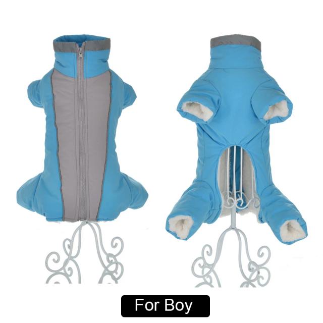 Macacão Impermeável e Quente para Cães Pequenos - Roupas de Inverno para Chihuahua e Yorkie