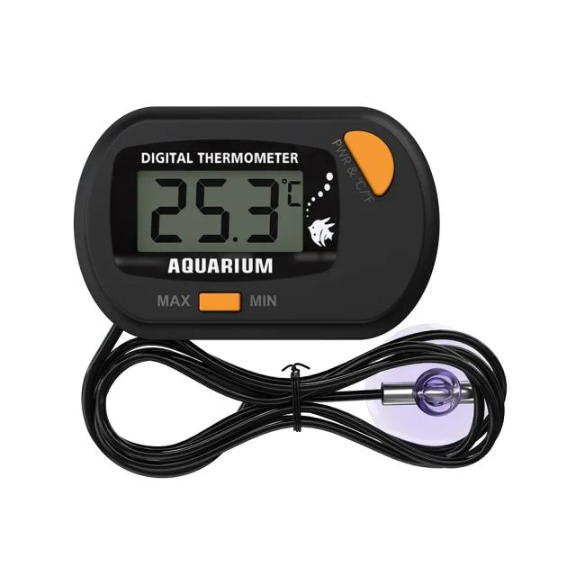 Termômetro Digital de Aquário com Ventosa - Sensor de Temperatura para Tanques de Peixes