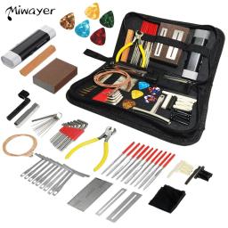 Miwayer 45/72PCS Guitar Tool Kit para Set Up, Guitar Reparação Manutenção Tool Kit com cordas de guitarra/Ponte/Pinos Acessórios - Image 1