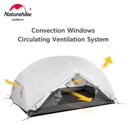 Naturehike-Mongar 2 Tenda, 2 Pessoa, Mochila, 20D, Ultraleve, Travel Tent, Impermeável, Caminhadas, Sobrevivência, Outdoor Camping - Image 3