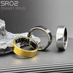 Esporte Fitness Smart Ring para Xiaomi, Freqüência Cardíaca, Sangue, Oxigênio, Monitor de Saúde do Sono, 5ATM Impermeável, Android, IOS, Apple, Sr02 - Image 1
