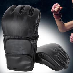 Luvas de combate MMA com meio dedo, confortáveis, fáceis de usar, duráveis, resistentes e respiráveis, luvas de boxe para homens - Image 1