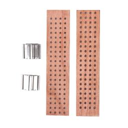 Pavios De Vela De Madeira Natural Com Bases De Metal, Vela Artesanal DIY Fazendo Suprimentos, Parffin De Cera De Soja, Pavios Sem Fumaça, 2-10cm - Image 5