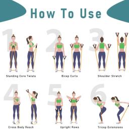 Faixas de resistência com alças, faixas de exercício, faixas de treino com alças para homens e mulheres, equipamentos de treinamento de força em casa - Image 5