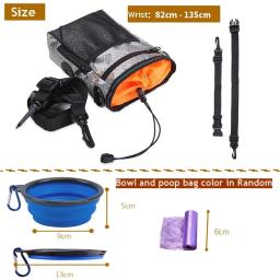 Portátil Pet Treat Bag, suporte de comida, cinto ajustável, bolsa de lixo Lanche, Folding Bowl, Multi-função, treinamento do cão ao ar livre - Image 3