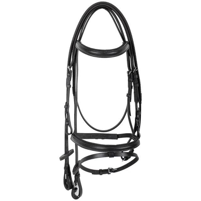 Bridle Rédeas em Couro com Borracha para Cavalos