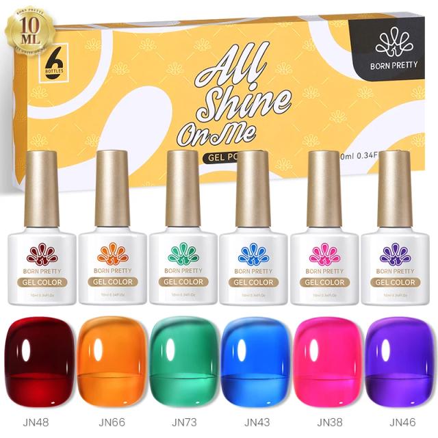 Conjunto de Verniz Gel Magnético Nascido Pretty - Efeito Espumante Reflexivo 9D Cat, Semipermanente e Luz Dupla para DIY em Casa
