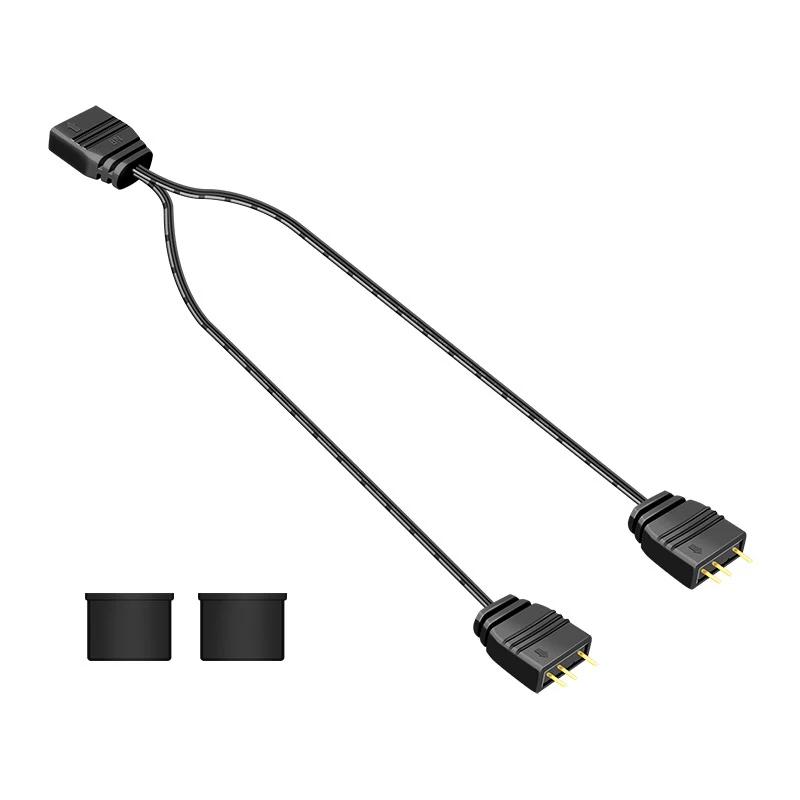 Mini controlador rgb com radiador de luz led, 5v, 3pin para sata fonte de alimentação, para computador, caso, ventilador legal - Image 1