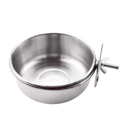 Caixa De Alimentador De Pássaro Copos De Papagaio Tigelas Recipiente De Aço Inoxidável Gaiola De Animais De Estimação De Alimentação De Água Acessórios - Image 5