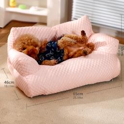 Sofá-cama lavável para animais de estimação, Ninho quente do cão, Camas do gato, Almofada confortável grossa, Mobília do sono do cão - Image 1