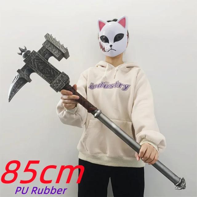 Espada Tomahawk Magic para Cosplay - Martelo de Guerra em Borracha PU 1:1, 85cm, Ideal para Jogos WW