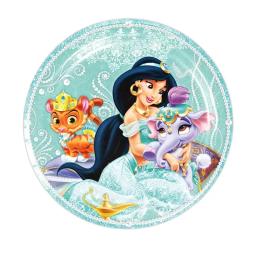 Princesa jasmim festa de aniversário decoração descartável utensílios de mesa copo prato toalha de mesa balão banner conjunto suprimentos de chá de bebê - Image 4