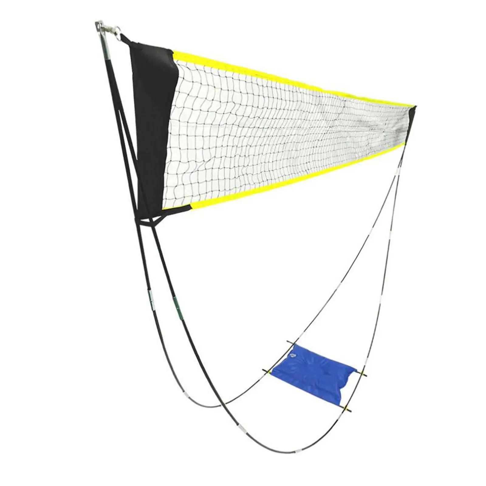 Rede portátil do badminton e do voleibol ajustada com saco do armazenamento, suporte, tênis, jogos, exercício, quintal, praia, exterior - Image 1