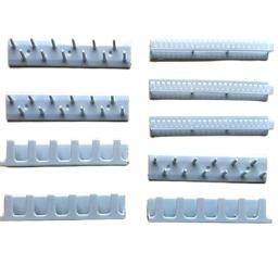 9 pçs ganchos de jóias adesivo suporte de armazenamento de montagem na parede organizador jóias display stand brinco/anel/colar cabide suporte - Image 1
