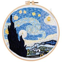 Ponto Cruz Bordados Kits, Hoop Frame, Anéis Suprimentos, Racks Padrões Conjuntos, Kit DIY artesanal, Artesanato adulto, Habilidade Mão De Costura - Image 4