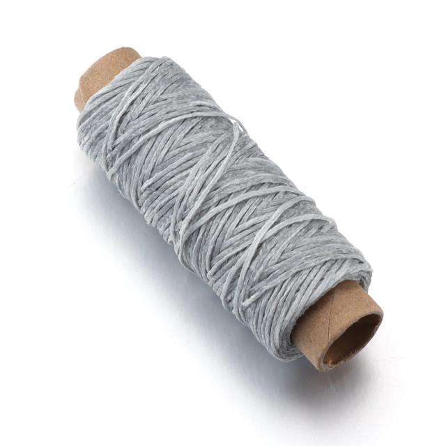 Fio de Couro Encerado para Costura Manual e Pulseiras DIY - 150D, 1.0mm, 50 Jardas por Rolo