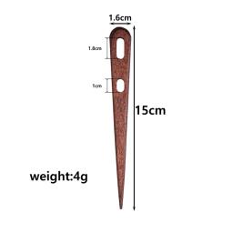 Agulha de madeira grande, 2 PCs/Set, 2 PCs/Set Handmade Binding Tool, Tapeçaria Agulha, Tecelagem, Tricô, Costura Agulhas - Image 6