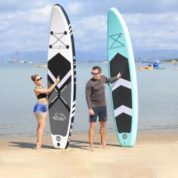 Lindo-inflável Stand Up Paddle Board, SUP Board, prancha, esporte aquático Surf Set com paddle Board, cauda Fin, corda do pé, inflator - Image 3
