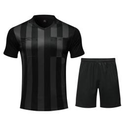 Camisa uniforme personalizada do árbitro do futebol dos homens ajusta a cor múltipla camisa opcional do árbitro do futebol do juiz respirável - Image 3
