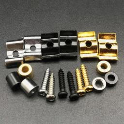 1 par de árvores de cordas/feitores guitarra elétrica ouro/preto/cromado com guia de parafuso ajuste venda quente prático confiável - Image 3