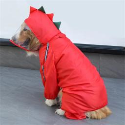 Impermeável reflexivo impermeável para cães, Casaco de chuva grande, Casaco ajustável com capuz, Pet Shop - Image 4