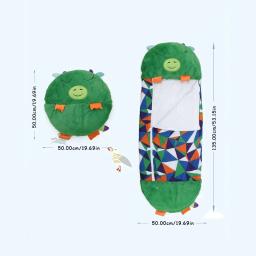 Saco de dormir dos desenhos animados para crianças, saco de dormir animal infantil, travesseiro boneca de pelúcia bebê, presente para meninos e meninas, 1 pc - Image 2
