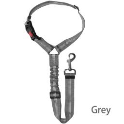 Cinto de segurança do banco traseiro ajustável para pet, arnês para cães dois em um, trela para gatinhos e cães, coleira, acessórios, sólido, novo - Image 5