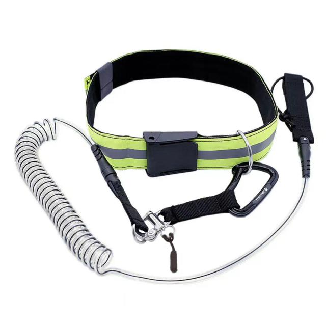 Corda Elástica Rápida para Prancha e Paddleboard: Leash de Cintura com Liberação Rápida e Recuo para Surfistas