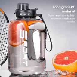 Garrafa de água esportiva com balança para homens, copo de ginástica, ciclismo, fitness, acampamento, fitness, chaleira, balança, 1.2l, 1.7l, 2.5l - Image 2
