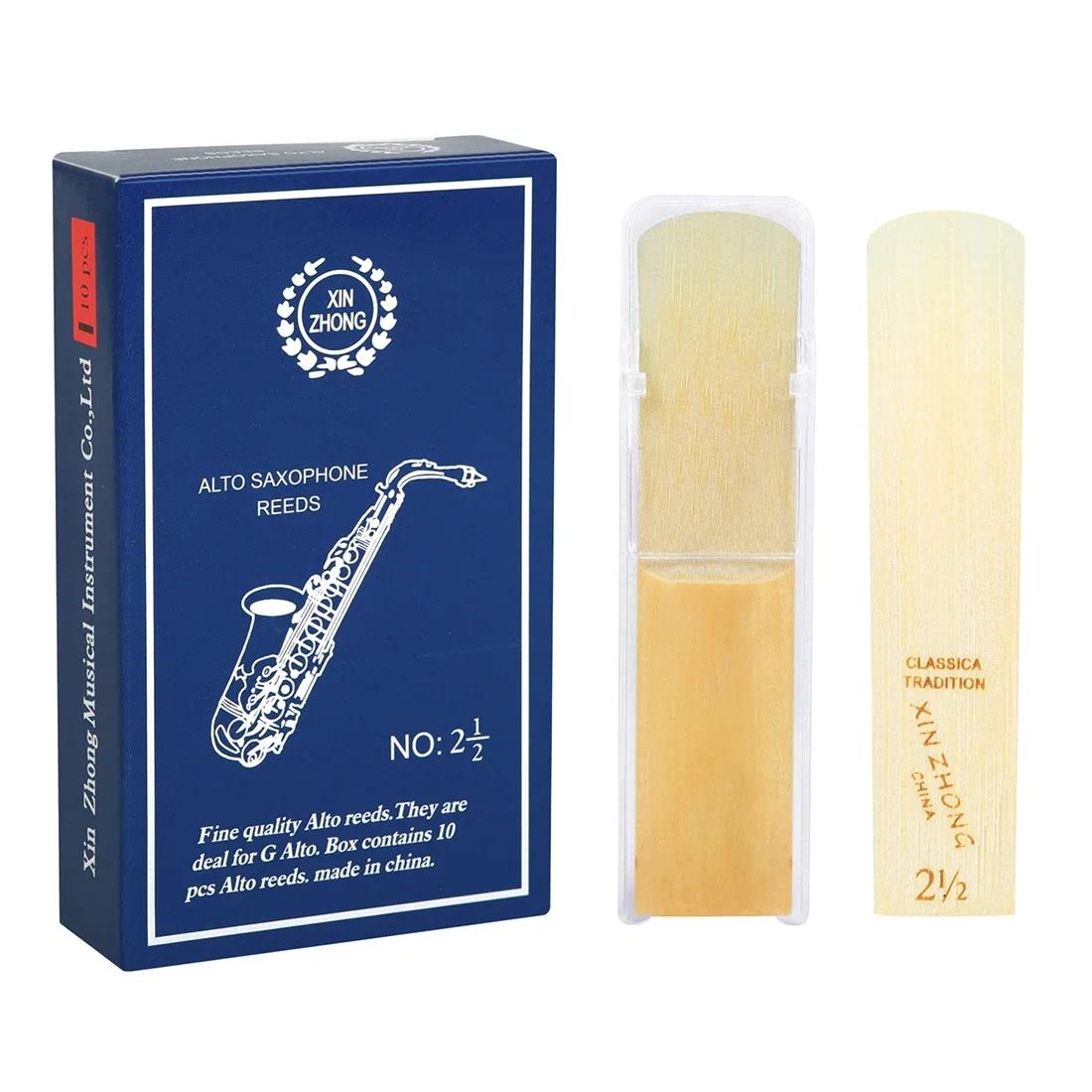 Saxofone reeds xz-05, conjunto de 10 peças, com um tom rico de 2.5 b, para sax tenor, peças de instrumento e acessório - Image 1