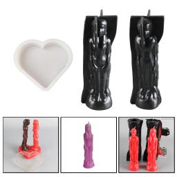 Plástico 3D Pessoas Moldes De Vela, Artesanato De Resina Artesanal, DIY Ornamentos De Molde Cera De Abelha, Casamento Vela Fazendo, Ferramenta De Sabão - Image 2