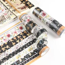 JAI IMANER-Fita Decorativa Temada Washi Bee, Adesivo para Artesanato DIY, Embrulho de Presente, Suprimentos Scrapbooking, 10Pcs por Conjunto - Image 6