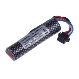 Bateria Li-ion para Airsoft Electric Water Toys Gun, Splatter automático, Rifle de bola, Paintball, Pistola Airsoft, 7.4V, 2000mAh, 18350 - Image 3