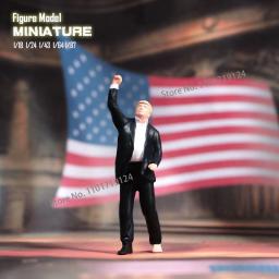 USA President Trump Figure, Diorama Street Scene, Sand Table Prop, Coleção de Modelos, Miniaturas, 1:18, 1/24, 1/64, 1/43, 1/87 - Image 4
