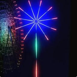Luzes LED de Fogos de Artifício com Controle Remoto, Cor RGB, 213 Modos Dinâmicos, Fita LED, Decoração de Natal e Aniversário - Image 4