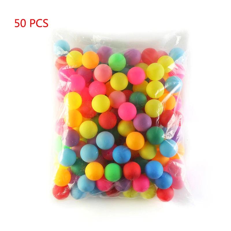 Bolas De Ping Pong Coloridas, Bolas De Tênis De Mesa De Entretenimento, 40mm, 50 Pcs por Pacote - Image 1