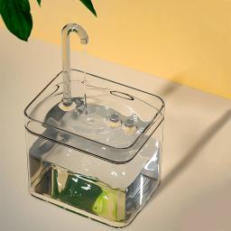 Cat Water Fountain Auto Filter Transparente Cat Drinker USB Mudo Elétrico Recircular Filtragem Bebedor para Gatos Dispenser de água - Image 3