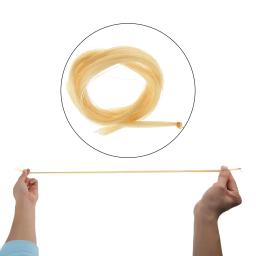 74cm/29.13 polegadas universal amarelo branco garanhão cabelo de cavalo para arco de violino instrumentos musicais de cordas peças de violino acessórios - Image 6