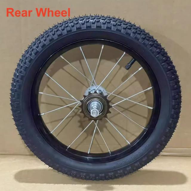 Rodas de Aço para Bicicleta Infantil 12/14 Polegadas com Pneus