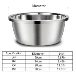 Tigela aço inoxidável para cães 448B Tigelas água para alimentos metal estável capacidade - Image 6