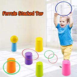 Brinquedo de empilhamento de anel de arremesso para crianças diversão interna e externa círculo de interação pai-filho presente de educação precoce - Image 6