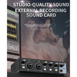 Depusheng-MD22 Interface de áudio, USB 3.0, placa de som com monitoramento, guitarra elétrica, gravação ao vivo, estúdio, canto, micro - Image 2