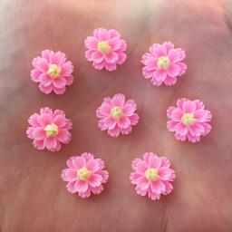 120 peças resina 13mm flor 3d enfeite de pedra com parte traseira lisa faça você mesmo artesanato para scrapbook r92 * 3 - Image 5
